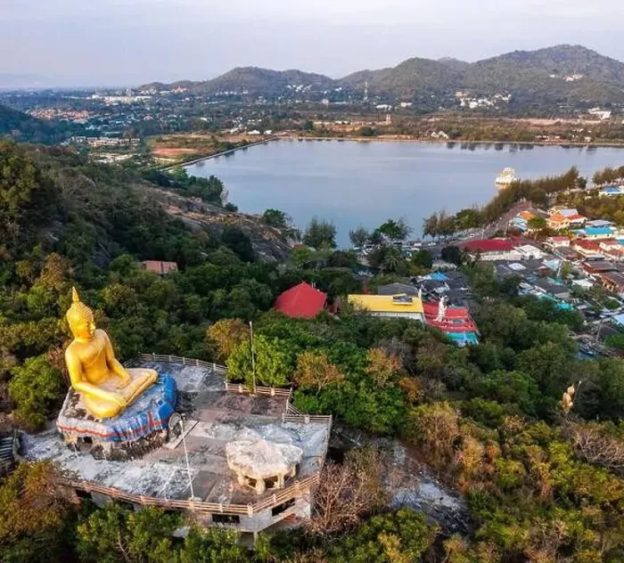 Framed Print : Big Buddha over the Khao Tao reservoir in Hua Hin, in Prachuap Khiri Khan, Thailand Framed Print : Big Buddha over the Khao Tao reservoir in Hua Hin, in Prachuap Khiri Khan, Thailand