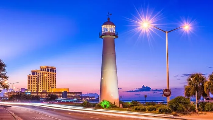 Framed Print : Biloxi, Mississippi, USA at Biloxi Lighthouse Framed Print : Biloxi, Mississippi, USA at Biloxi Lighthouse