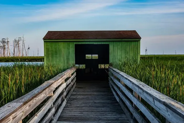 Framed Print : Bird Blind, Blackwater National Wildlife Refuge, Maryland USA