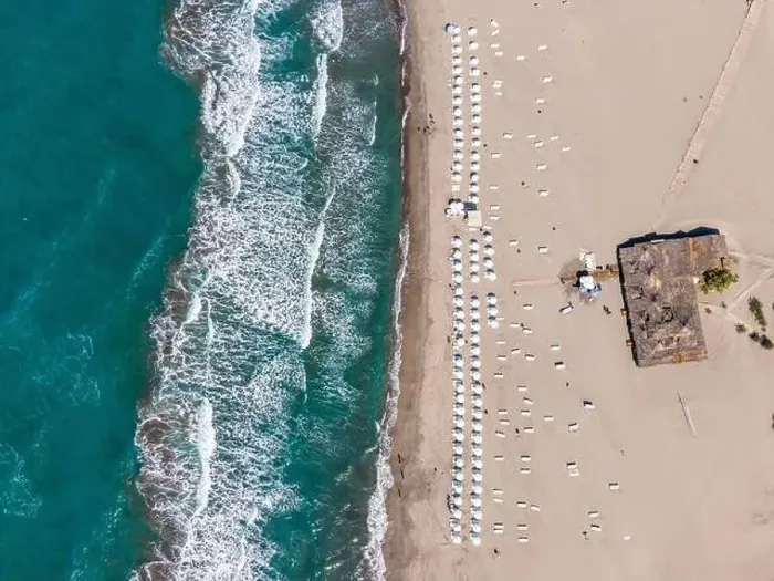 Framed Print : Bird's-eye view of Patara beach shot with drone - Kaş, Antalya, Turkey Framed Print : Bird's-eye view of Patara beach shot with drone - Kaş, Antalya, Turkey