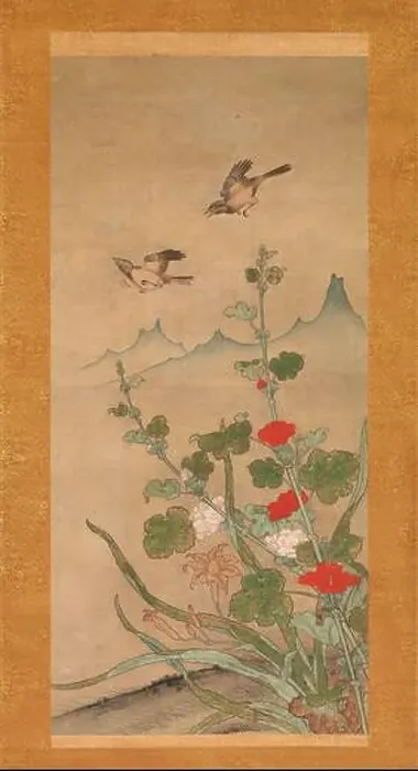 Framed Print : Birds and Flowers of Summer and Autumn