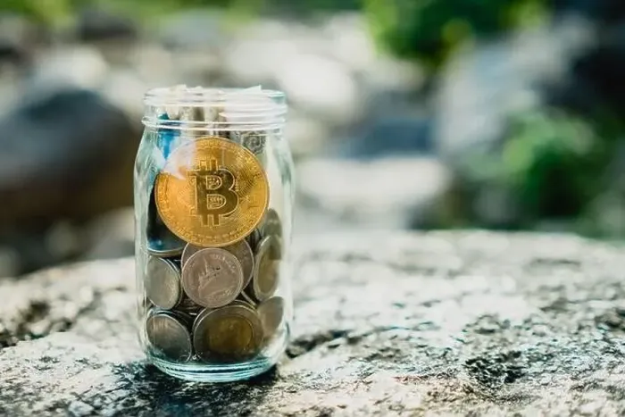 Framed Print : Bitcoin the jar full of coin Framed Print : Bitcoin the jar full of coin