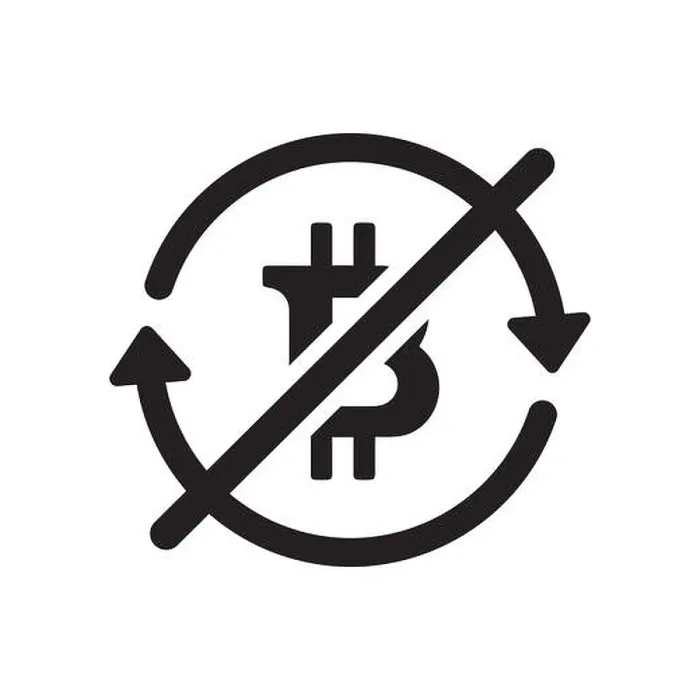 Framed Print : bitcoin vector icon illustration  /  No exchange