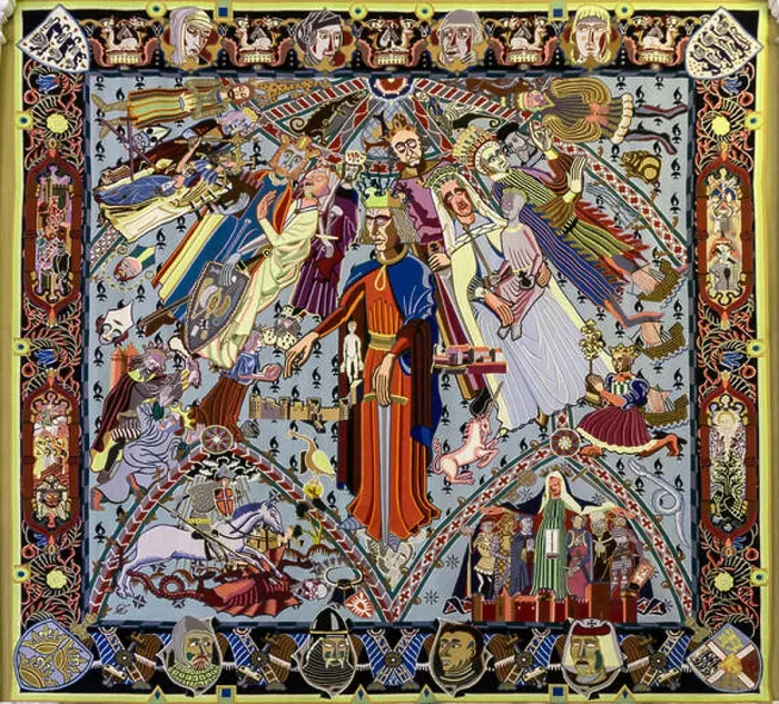Framed Print : Bjorn Norgaard's tapestry Younger Middle Ages, Christiansborg Palace, Copenhagen, Denmark Framed Print : Bjorn Norgaard's tapestry Younger Middle Ages, Christiansborg Palace, Copenhagen, Denmark