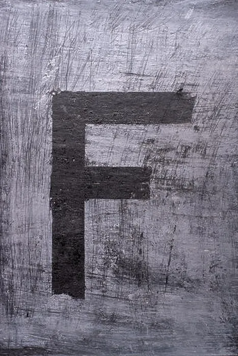 Framed Print : Black grunge alphabet sticky tape effect.Letter F Framed Print : Black grunge alphabet sticky tape effect.Letter F