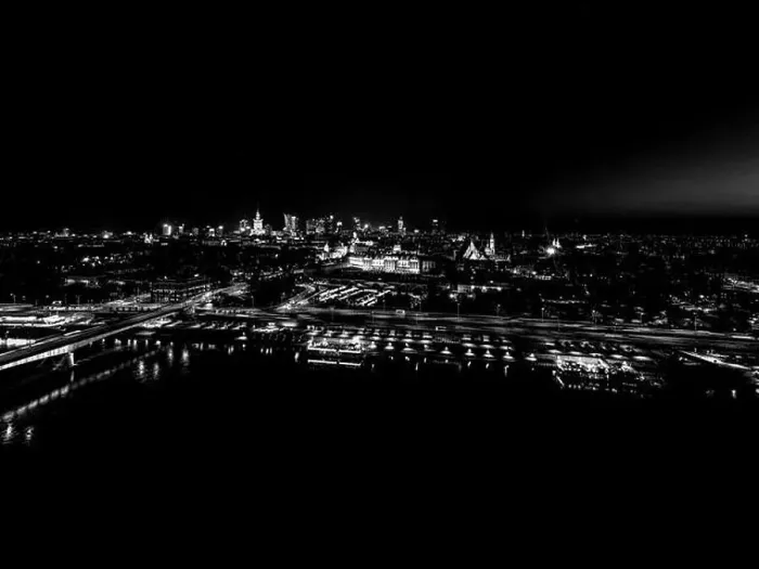Framed Print : Black and white Aerial view of old buildings Framed Print : Black and white Aerial view of old buildings