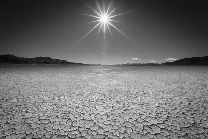Framed Print : Black and white of the Black Rock Desert in Northern Nevada Framed Print : Black and white of the Black Rock Desert in Northern Nevada