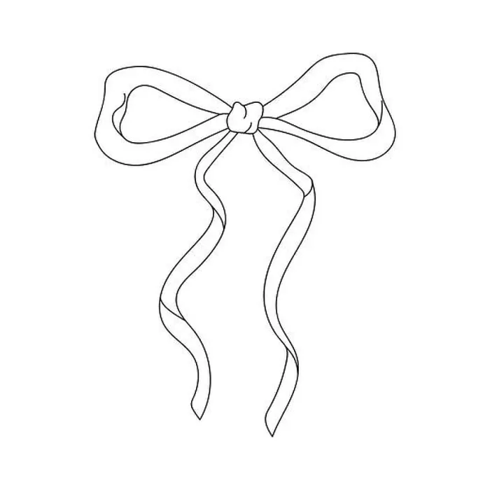 Framed Print : A black and white line drawing of a bow Framed Print : A black and white line drawing of a bow