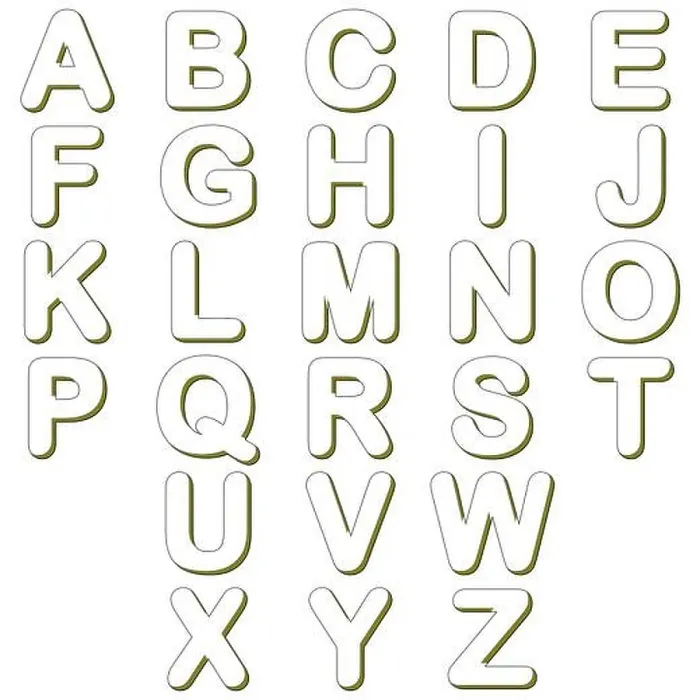 Framed Print : Black and yellow lines outline alphabet isolated on white background Framed Print : Black and yellow lines outline alphabet isolated on white background