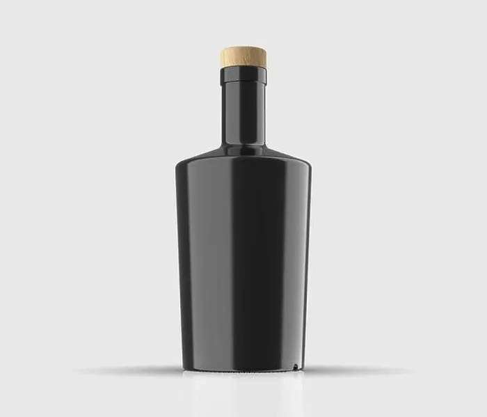 Framed Print : Blank Gin bottle. Liquor drink mockup Framed Print : Blank Gin bottle. Liquor drink mockup