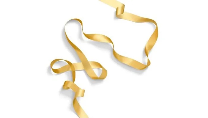 Framed Print : Blank gold satin ribbon mockup, top view Framed Print : Blank gold satin ribbon mockup, top view