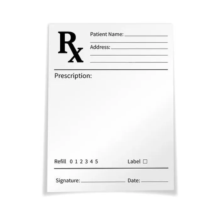 Framed Print : Blank medical prescription form isolated on white background. Realistic vector illustration of Rx pad template. Empty mockup for treatment and drug Framed Print : Blank medical prescription form isolated on white background. Realistic vector illustration of Rx pad template. Empty mockup for treatment and drug