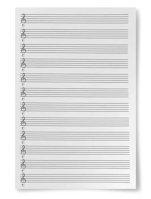 Framed Print : Blank Sheet Music Composition Manuscript Staff isolated on white background Framed Print : Blank Sheet Music Composition Manuscript Staff isolated on white background