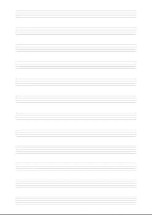 Framed Print : Blank template for music notes - 12 x 5 lines Framed Print : Blank template for music notes - 12 x 5 lines