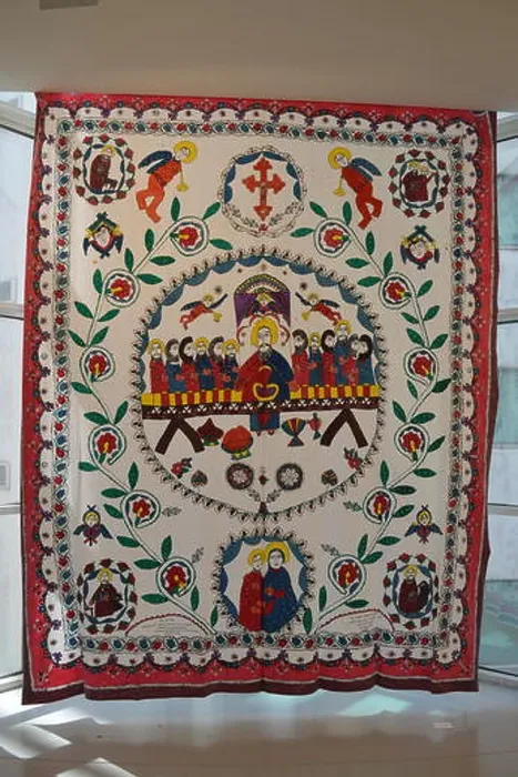 Framed Print : A block printing is seen at an exhibition of the late Nasra Simmeshindi on May 8 Framed Print : A block printing is seen at an exhibition of the late Nasra Simmeshindi on May 8