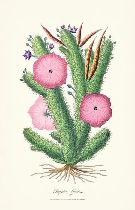 Framed Print : Blooming Stapelia Framed Print : Blooming Stapelia