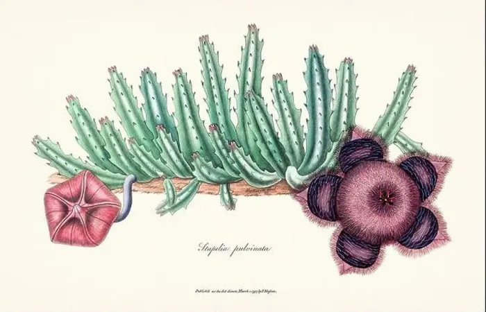 Framed Print : Blooming Stapelia Framed Print : Blooming Stapelia
