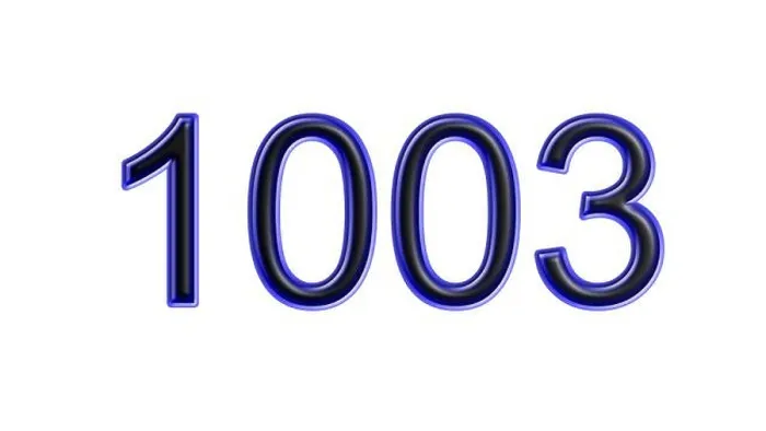 Framed Print : blue 1003 number 3d effect white background Framed Print : blue 1003 number 3d effect white background