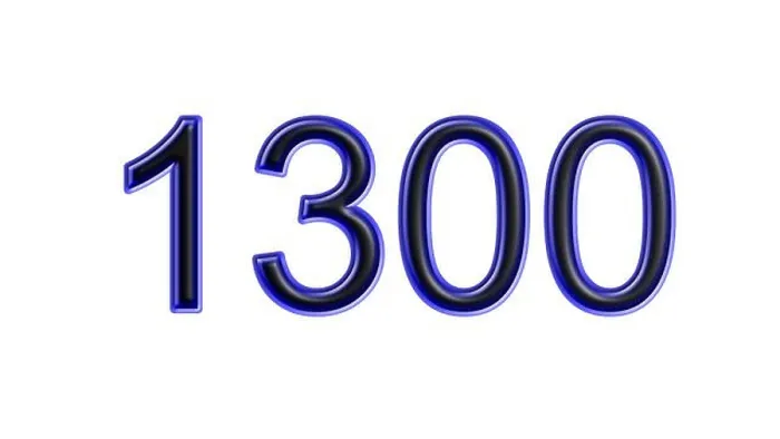 Framed Print : blue 1300 number 3d effect white background Framed Print : blue 1300 number 3d effect white background