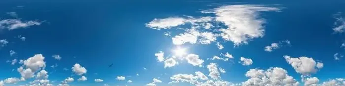 Framed Print : Blue sky panorama with Cirrus clouds