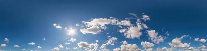 Framed Print : Blue sky panorama with Cirrus clouds