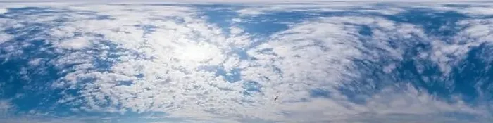 Framed Print : Blue sky panorama with Cumulus clouds Framed Print : Blue sky panorama with Cumulus clouds