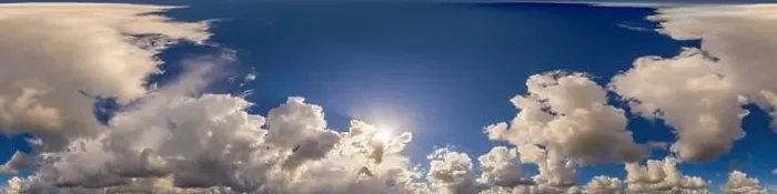 Framed Print : Blue sky panorama with puffy Cumulus clouds Framed Print : Blue sky panorama with puffy Cumulus clouds