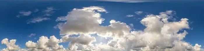 Framed Print : Blue sky panorama with puffy Cumulus clouds Framed Print : Blue sky panorama with puffy Cumulus clouds