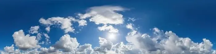 Framed Print : Blue sky panorama with puffy Cumulus clouds Framed Print : Blue sky panorama with puffy Cumulus clouds
