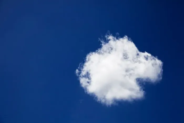 Framed Print : Blue sky and single lone cloud Framed Print : Blue sky and single lone cloud