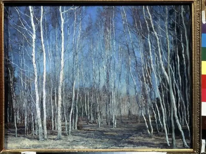 Framed Print : Blue Spring. Museum: State Tretyakov Gallery, Moscow. Author: Baksheev, Vasili Nikolayevich Framed Print : Blue Spring. Museum: State Tretyakov Gallery, Moscow. Author: Baksheev, Vasili Nikolayevich