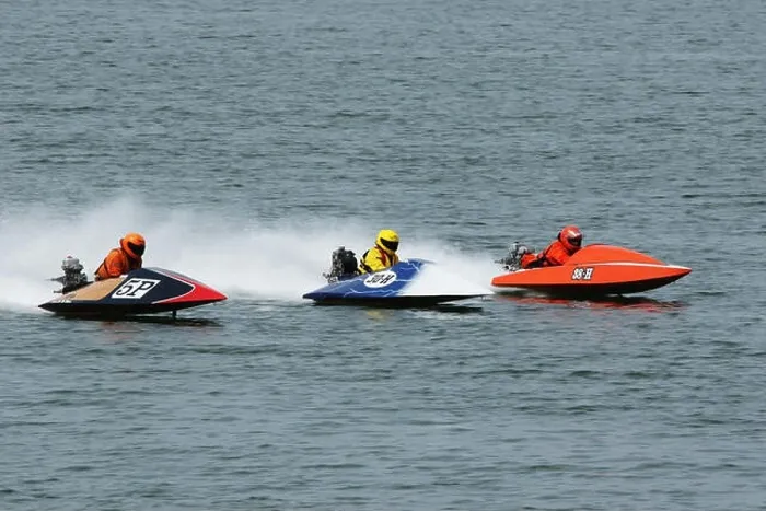 Framed Print : Boats 5P, 30H, 38H. Outboard Hydroplane boat races. Dayton Record Runs Regatta. Eastwood Lake, Dayton, Ohio, USA. Middle boat is Framed Print : Boats 5P, 30H, 38H. Outboard Hydroplane boat races. Dayton Record Runs Regatta. Eastwood Lake, Dayton, Ohio, USA. Middle boat is