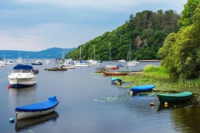 Framed Print : Boats in Balmaha, Loch Lamond, Scotland, UK Framed Print : Boats in Balmaha, Loch Lamond, Scotland, UK