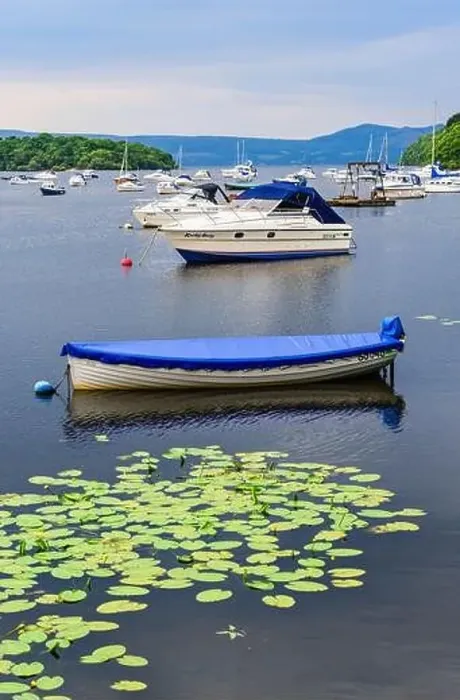 Framed Print : Boats in Balmaha, Loch Lamond, Scotland, UK Framed Print : Boats in Balmaha, Loch Lamond, Scotland, UK