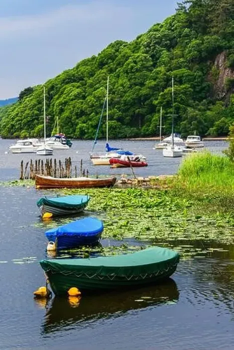 Framed Print : Boats in Balmaha, Loch Lamond, Scotland, UK Framed Print : Boats in Balmaha, Loch Lamond, Scotland, UK