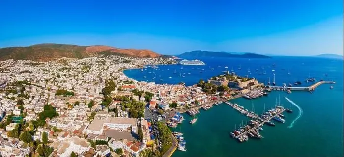 Framed Print : Bodrum city beach and marina aerial panoramic view. Bodrum is a city in Mugla Province, Turkey Framed Print : Bodrum city beach and marina aerial panoramic view. Bodrum is a city in Mugla Province, Turkey