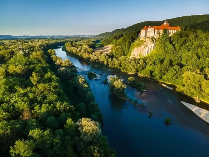Framed Print : Borl Castle in Dolane Slovenia at Hill Top at Drava River Bank. Gestapo Prison During World War Two Framed Print : Borl Castle in Dolane Slovenia at Hill Top at Drava River Bank. Gestapo Prison During World War Two