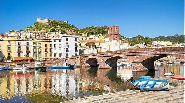 Bosa Old Town, Sardinia Island, Italy