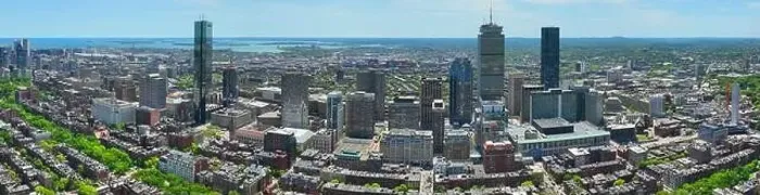 Framed Print : Boston Back Bay modern city skyline including John Hancock Tower Framed Print : Boston Back Bay modern city skyline including John Hancock Tower