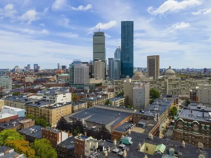 Framed Print : Boston Back Bay skyscrapers including Prudential Tower Framed Print : Boston Back Bay skyscrapers including Prudential Tower