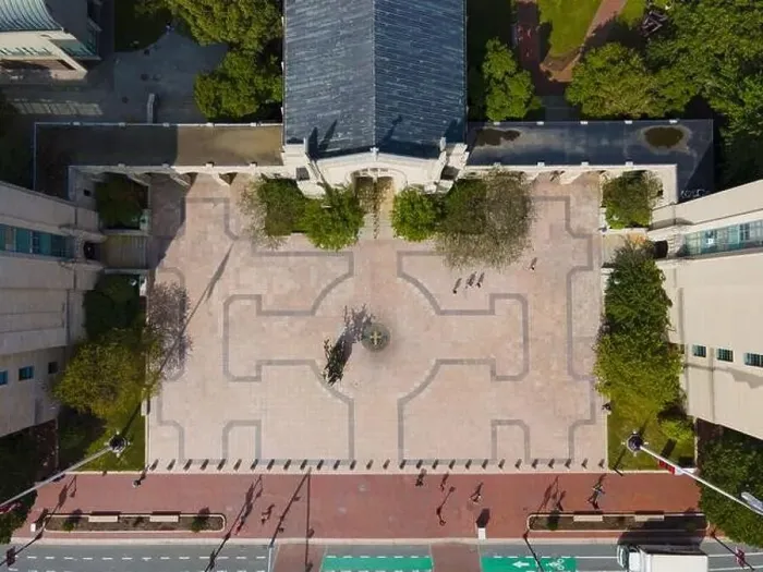 Framed Print : Boston University Marsh Plaza and Marsh Chapel top view, Boston, Massachusetts MA, USA Framed Print : Boston University Marsh Plaza and Marsh Chapel top view, Boston, Massachusetts MA, USA