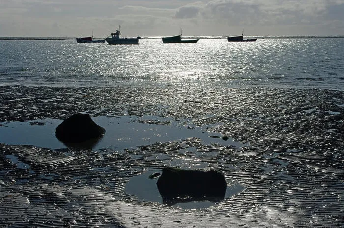 Framed Print : Boulmer, boats at low tide Framed Print : Boulmer, boats at low tide