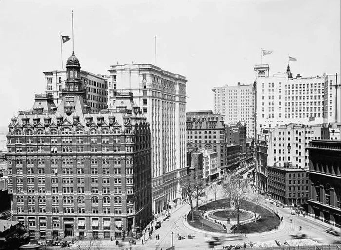 Framed Print : Bowling Green, New York City 1900 Framed Print : Bowling Green, New York City 1900