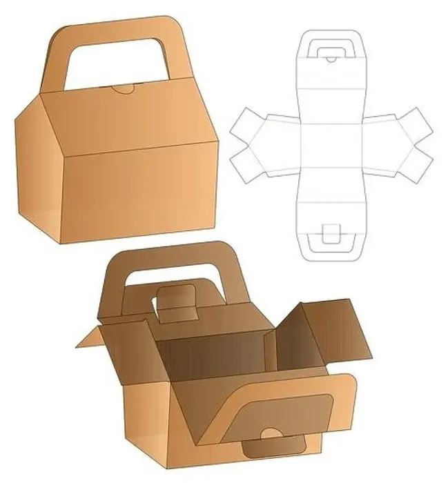 Framed Print : Box packaging die cut template design. 3d mock-up Framed Print : Box packaging die cut template design. 3d mock-up