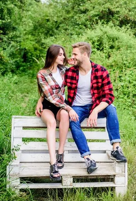 Framed Print : Boyfriend and girlfriend in love Framed Print : Boyfriend and girlfriend in love