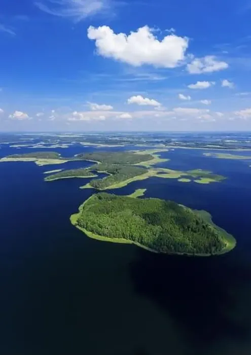 Framed Print : Braslaw lakes national park, Belarus. Aerial landscape. Lake with beautiful islands and sky summer photo from a drone Framed Print : Braslaw lakes national park, Belarus. Aerial landscape. Lake with beautiful islands and sky summer photo from a drone