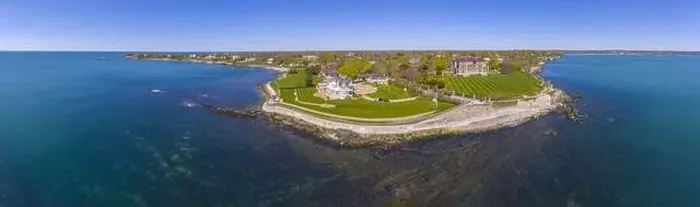 Framed Print : The Breakers and Cliff Walk aerial view at Newport Framed Print : The Breakers and Cliff Walk aerial view at Newport