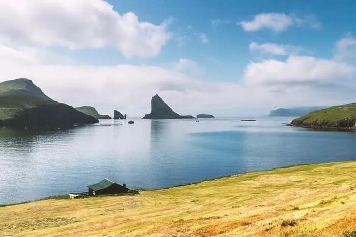 Framed Print : Breathtaking view on Drangarnir and Tindholmur sea stacks in Atlantic ocean, Faroe Islands. Landscape photography Framed Print : Breathtaking view on Drangarnir and Tindholmur sea stacks in Atlantic ocean, Faroe Islands. Landscape photography