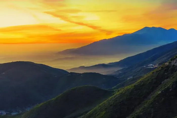 Framed Print : Breathtaking view of San Bernardino Mountains at sunset Framed Print : Breathtaking view of San Bernardino Mountains at sunset