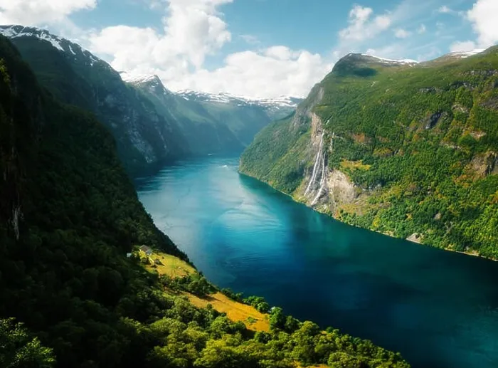 Framed Print : Breathtaking view of Sunnylvsfjorden fjord Framed Print : Breathtaking view of Sunnylvsfjorden fjord